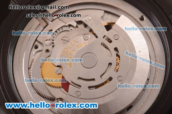 Rolex Milgauss Rolex 3131 Movement PVD Case/Strap with Black Dial - Click Image to Close